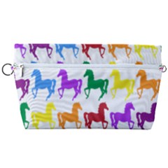 Colorful Horse Background Wallpaper Handbag Organizer