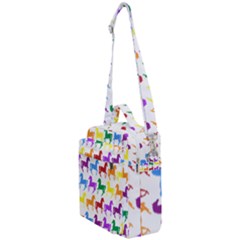 Colorful Horse Background Wallpaper Crossbody Day Bag