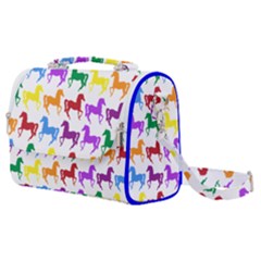 Colorful Horse Background Wallpaper Satchel Shoulder Bag