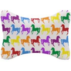 Colorful Horse Background Wallpaper Seat Head Rest Cushion