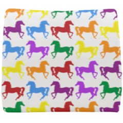 Colorful Horse Background Wallpaper Seat Cushion