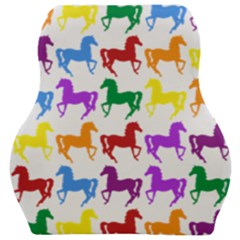 Colorful Horse Background Wallpaper Car Seat Velour Cushion 