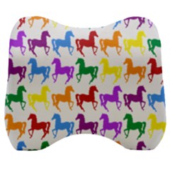 Colorful Horse Background Wallpaper Velour Head Support Cushion