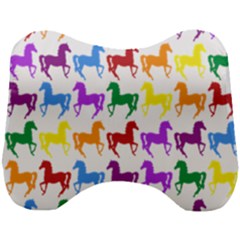 Colorful Horse Background Wallpaper Head Support Cushion