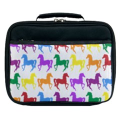 Colorful Horse Background Wallpaper Lunch Bag