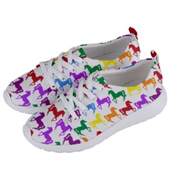 Colorful Horse Background Wallpaper Women s Lightweight Sports Shoes