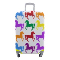 Colorful Horse Background Wallpaper Luggage Cover (small) by Amaryn4rt