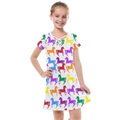 Colorful Horse Background Wallpaper Kids  Cross Web Dress