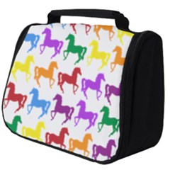 Colorful Horse Background Wallpaper Full Print Travel Pouch (Big)