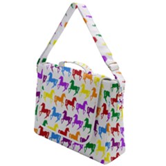Colorful Horse Background Wallpaper Box Up Messenger Bag