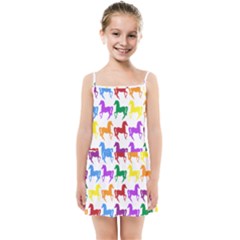 Colorful Horse Background Wallpaper Kids  Summer Sun Dress