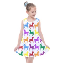 Colorful Horse Background Wallpaper Kids  Summer Dress