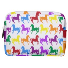 Colorful Horse Background Wallpaper Make Up Pouch (Medium)