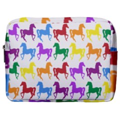 Colorful Horse Background Wallpaper Make Up Pouch (Large)