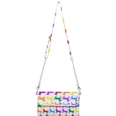 Colorful Horse Background Wallpaper Mini Crossbody Handbag
