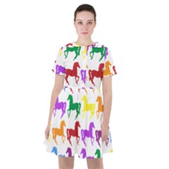 Colorful Horse Background Wallpaper Sailor Dress
