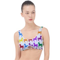 Colorful Horse Background Wallpaper The Little Details Bikini Top