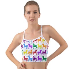 Colorful Horse Background Wallpaper Mini Tank Bikini Top