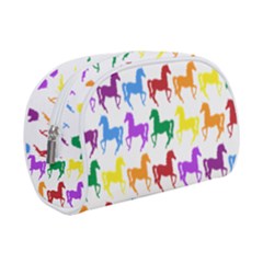 Colorful Horse Background Wallpaper Make Up Case (Small)