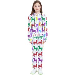 Colorful Horse Background Wallpaper Kids  Tracksuit