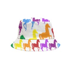 Colorful Horse Background Wallpaper Bucket Hat (Kids)