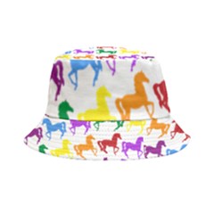 Colorful Horse Background Wallpaper Inside Out Bucket Hat