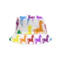 Colorful Horse Background Wallpaper Inside Out Bucket Hat (Kids) View1