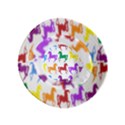 Colorful Horse Background Wallpaper Inside Out Bucket Hat (Kids) View3