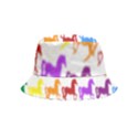 Colorful Horse Background Wallpaper Inside Out Bucket Hat (Kids) View5