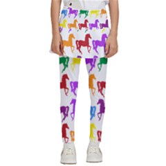 Colorful Horse Background Wallpaper Kids  Skirted Pants