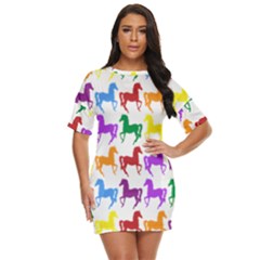 Colorful Horse Background Wallpaper Just Threw It On Dress