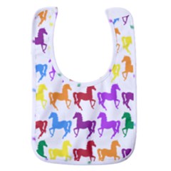 Colorful Horse Background Wallpaper Baby Bib by Amaryn4rt