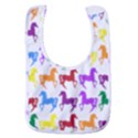 Colorful Horse Background Wallpaper Baby Bib View1