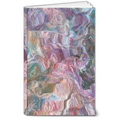 Blended Waves 8  X 10  Softcover Notebook by kaleidomarblingart