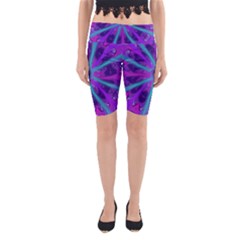 Wallpaper Tie Dye Pattern Yoga Cropped Leggings by Ravend