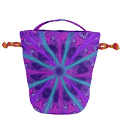Wallpaper Tie Dye Pattern Drawstring Bucket Bag by Ravend
