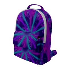 Wallpaper Tie Dye Pattern Flap Pocket Backpack (large)