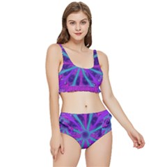 Wallpaper Tie Dye Pattern Frilly Bikini Set by Ravend