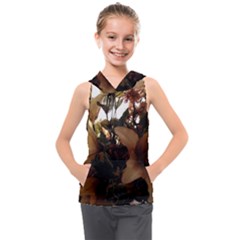 Lilies-1-1 Kids  Sleeveless Hoodie by bestdesignintheworld