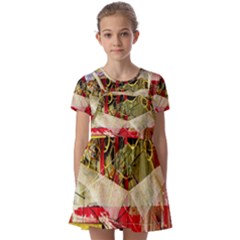 Collage Kids  Short Sleeve Pinafore Style Dress
