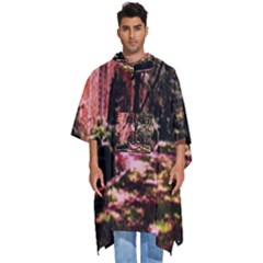 Hot Day In  Dallas-6 Men s Hooded Rain Ponchos