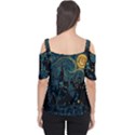 Castle Starry Night Van Gogh Parody Cutout Shoulder T-Shirt View2