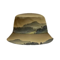 Mountains Village Trees Hills Bucket Hat