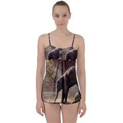 Baby Elephant Watering Hole Babydoll Tankini Set by Sarkoni