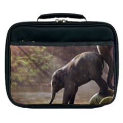 Baby Elephant Watering Hole Lunch Bag by Sarkoni