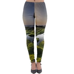 Coast Algae Sea Beach Shore Lightweight Velour Leggings