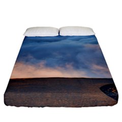 Landscape Sky Clouds Mountain Road Fitted Sheet (california King Size) by Sarkoni