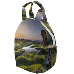 Coast Algae Sea Beach Shore Travel Backpack