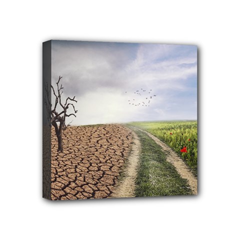 Climate Landscape Mini Canvas 4  X 4  (stretched)