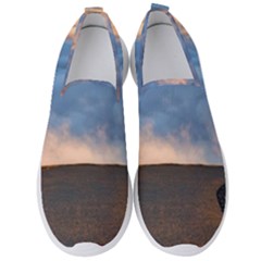 Landscape Sky Clouds Mountain Road Men s Slip On Sneakers